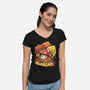 Mushrooms-Womens-V-Neck-Tee-Vallina84