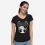 Hollow-Womens-V-Neck-Tee-demonigote