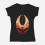 Mask Of Pride-Womens-V-Neck-Tee-spoilerinc