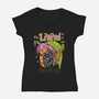 The Legend Of CyberLink-Womens-V-Neck-Tee-Hafaell