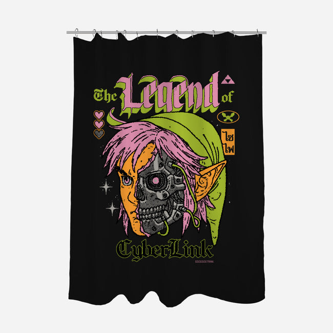 The Legend Of CyberLink-None-Polyester-Shower Curtain-Hafaell