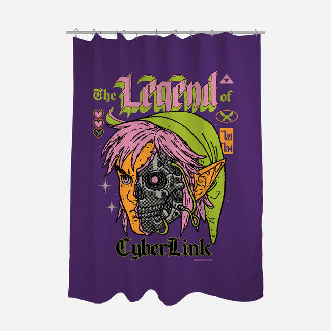 The Legend Of CyberLink-None-Polyester-Shower Curtain-Hafaell