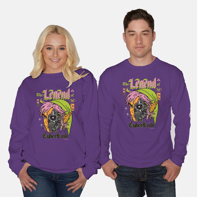 The Legend Of CyberLink-Unisex-Crew Neck-Sweatshirt-Hafaell