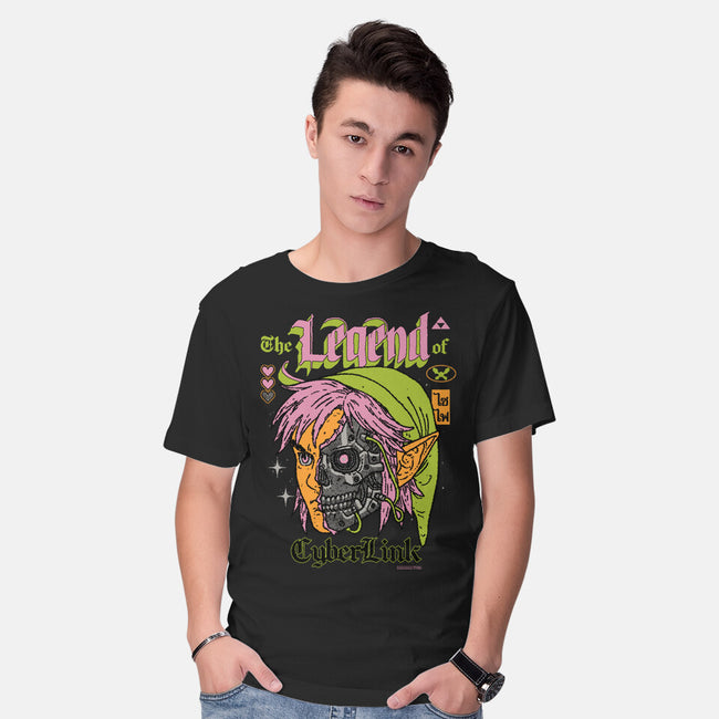 The Legend Of CyberLink-Mens-Basic-Tee-Hafaell