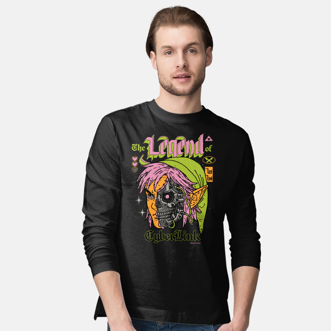 The Legend Of CyberLink-Mens-Long Sleeved-Tee-Hafaell