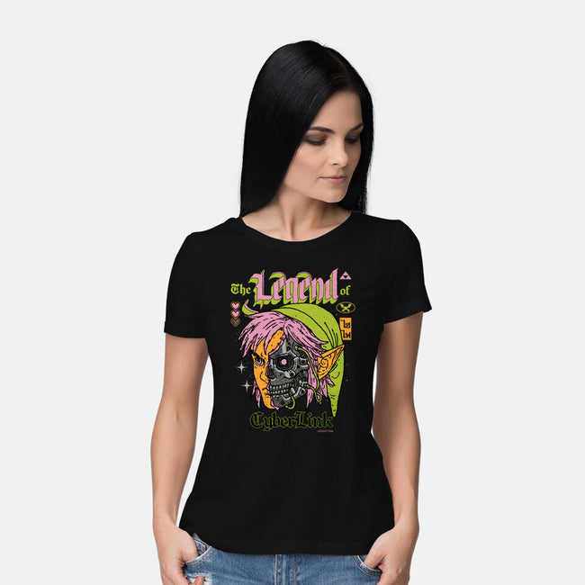 The Legend Of CyberLink-Womens-Basic-Tee-Hafaell