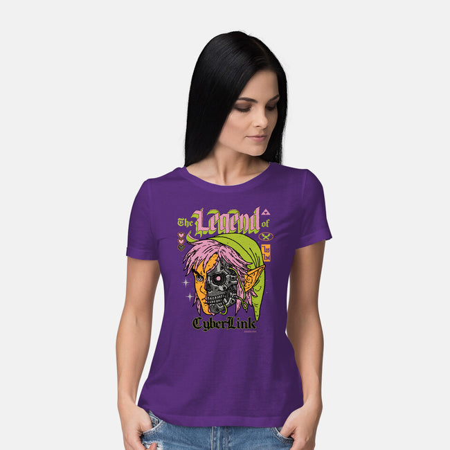 The Legend Of CyberLink-Womens-Basic-Tee-Hafaell