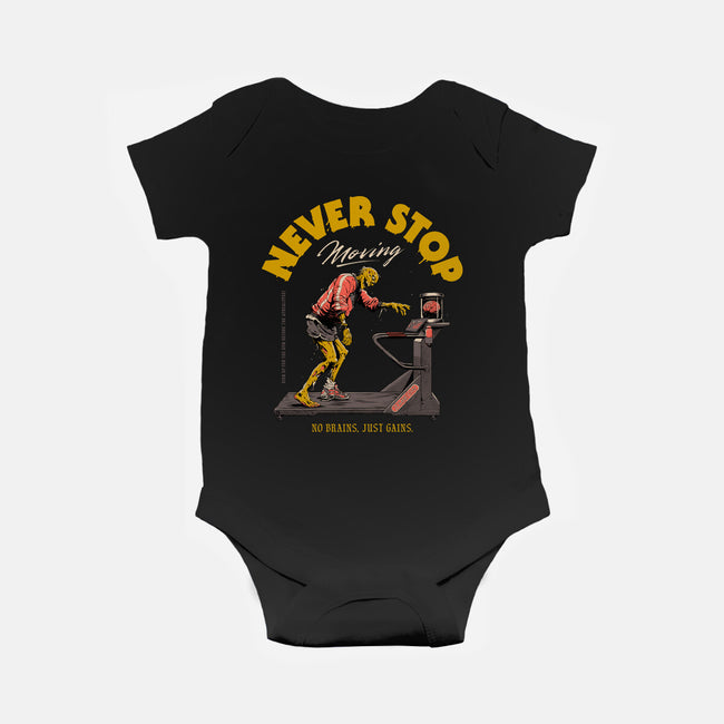 Never Stop Moving-Baby-Basic-Onesie-Hafaell