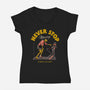 Never Stop Moving-Womens-V-Neck-Tee-Hafaell