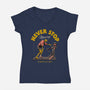 Never Stop Moving-Womens-V-Neck-Tee-Hafaell