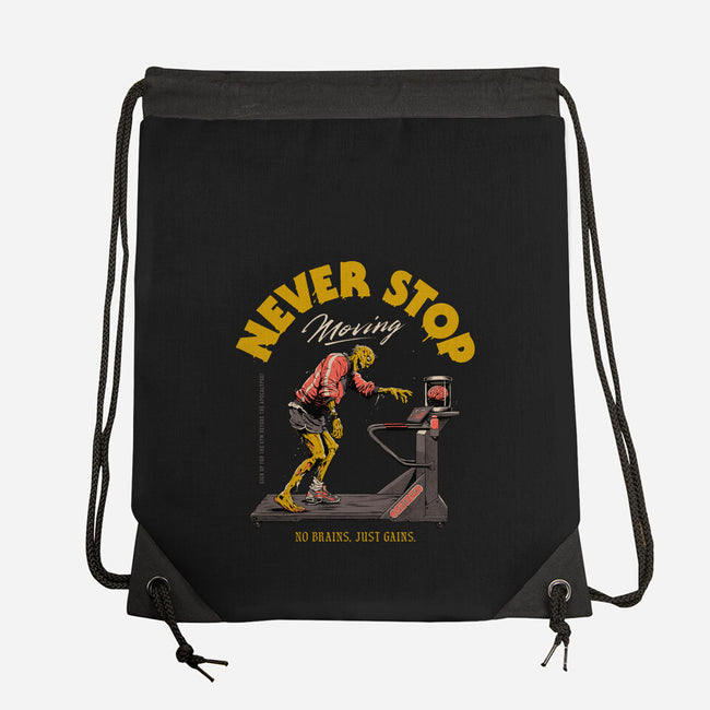 Never Stop Moving-None-Drawstring-Bag-Hafaell