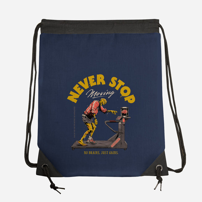 Never Stop Moving-None-Drawstring-Bag-Hafaell