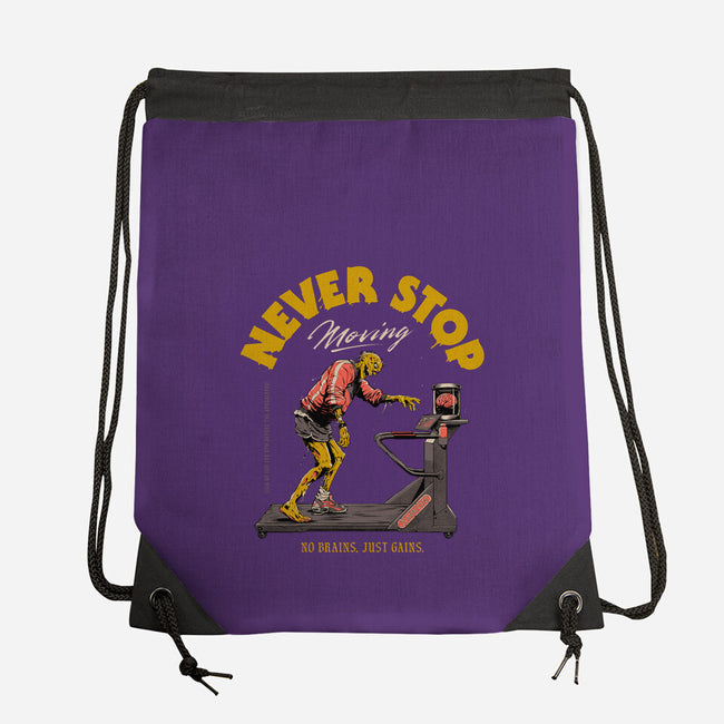 Never Stop Moving-None-Drawstring-Bag-Hafaell