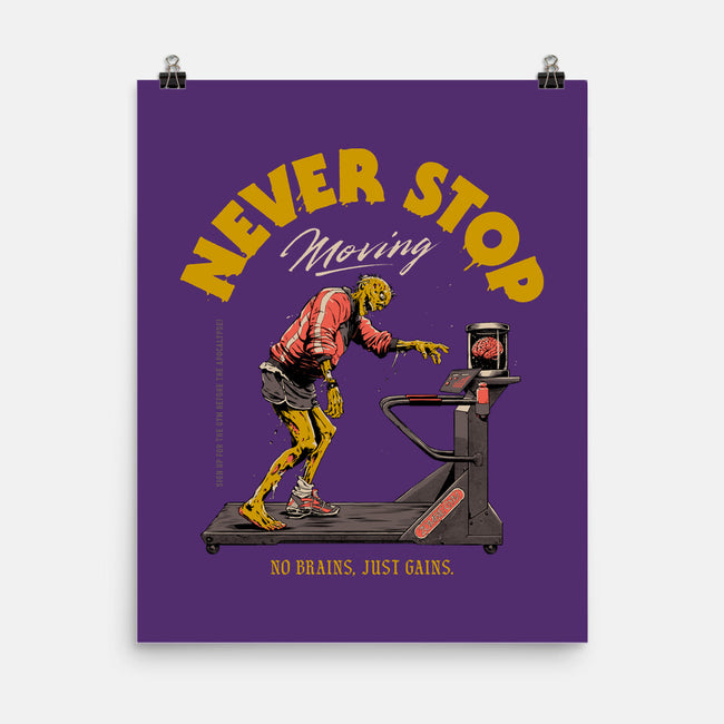 Never Stop Moving-None-Matte-Poster-Hafaell