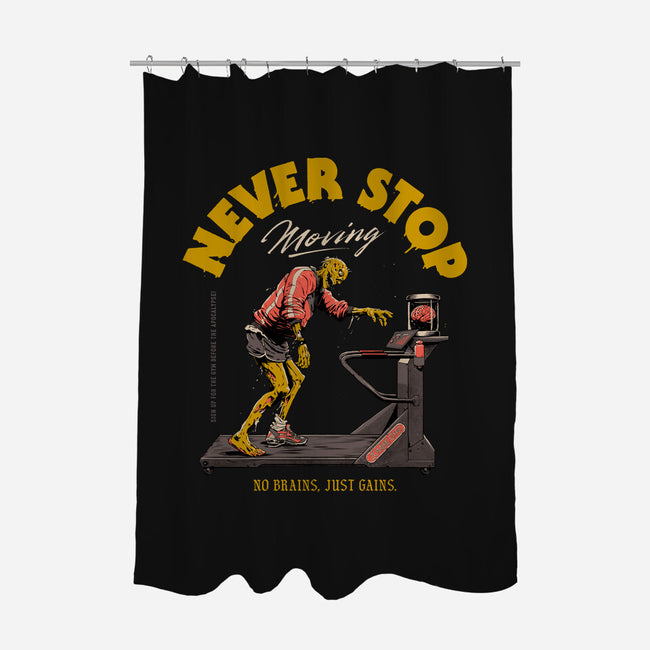 Never Stop Moving-None-Polyester-Shower Curtain-Hafaell