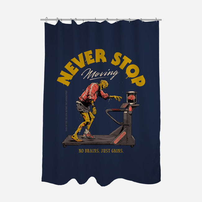 Never Stop Moving-None-Polyester-Shower Curtain-Hafaell