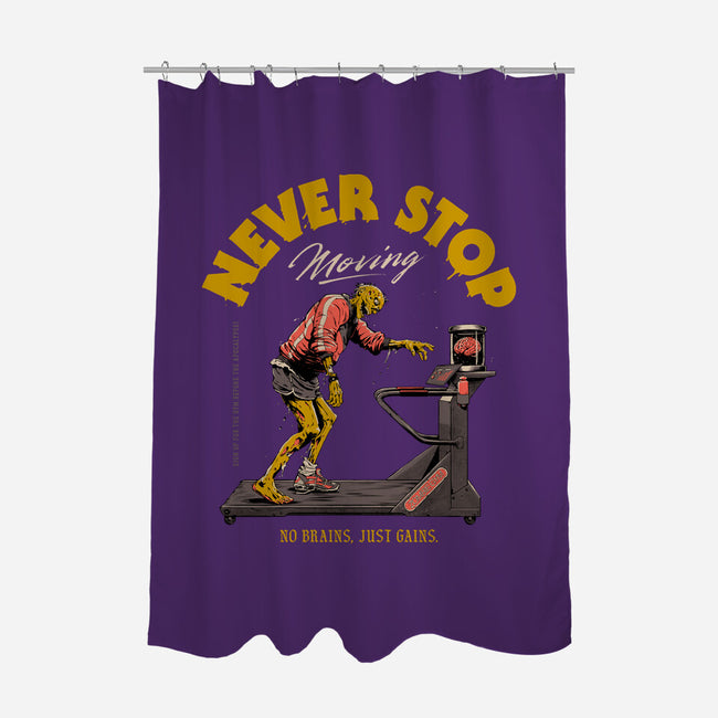 Never Stop Moving-None-Polyester-Shower Curtain-Hafaell