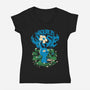 Nature Is Wise-Womens-V-Neck-Tee-Estudio Horta