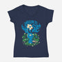 Nature Is Wise-Womens-V-Neck-Tee-Estudio Horta