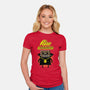 Rise Of The Darkness-Womens-Fitted-Tee-imisko