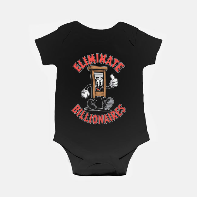 Eliminate Billionaires-Baby-Basic-Onesie-RoboMega