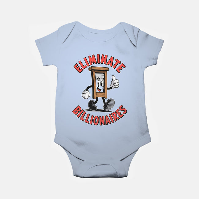 Eliminate Billionaires-Baby-Basic-Onesie-RoboMega