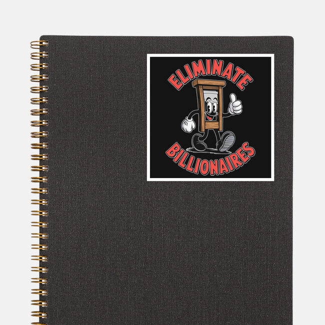 Eliminate Billionaires-None-Glossy-Sticker-RoboMega