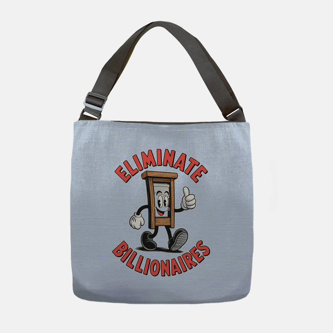 Eliminate Billionaires-None-Adjustable Tote-Bag-RoboMega