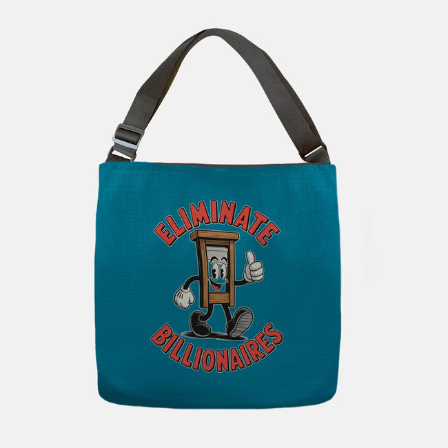 Eliminate Billionaires-None-Adjustable Tote-Bag-RoboMega