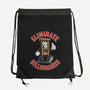 Eliminate Billionaires-None-Drawstring-Bag-RoboMega