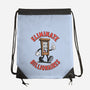 Eliminate Billionaires-None-Drawstring-Bag-RoboMega