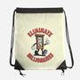 Eliminate Billionaires-None-Drawstring-Bag-RoboMega