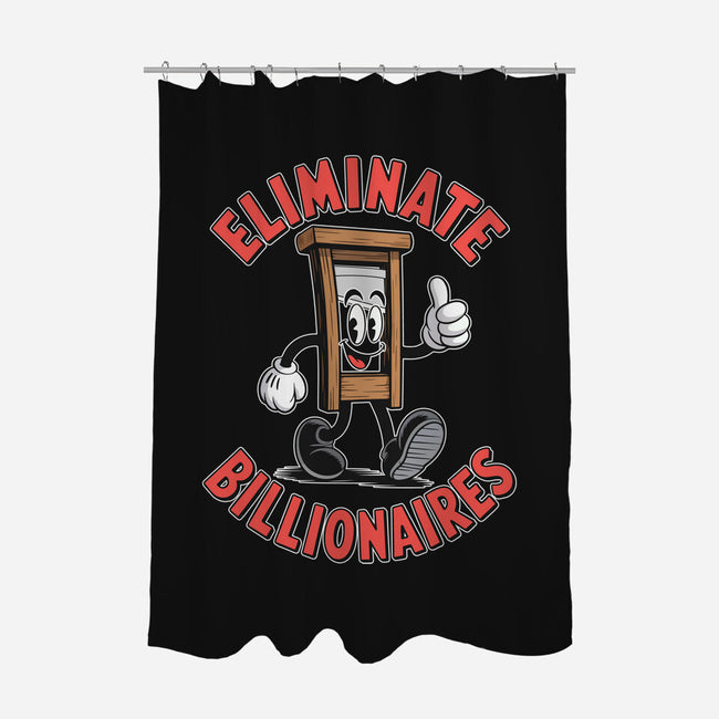 Eliminate Billionaires-None-Polyester-Shower Curtain-RoboMega