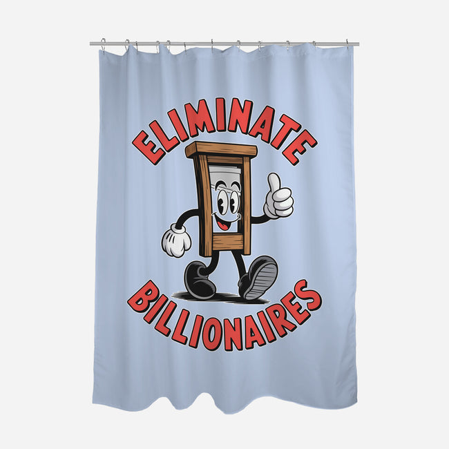 Eliminate Billionaires-None-Polyester-Shower Curtain-RoboMega