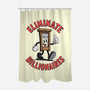 Eliminate Billionaires-None-Polyester-Shower Curtain-RoboMega
