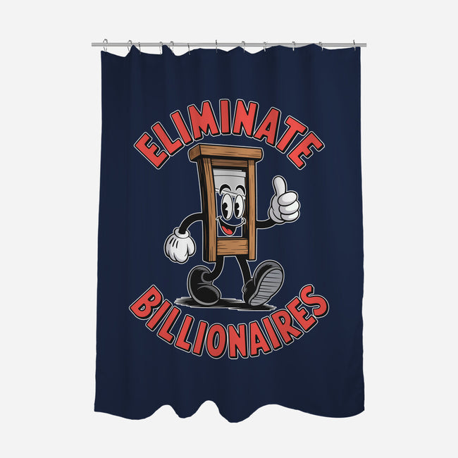 Eliminate Billionaires-None-Polyester-Shower Curtain-RoboMega
