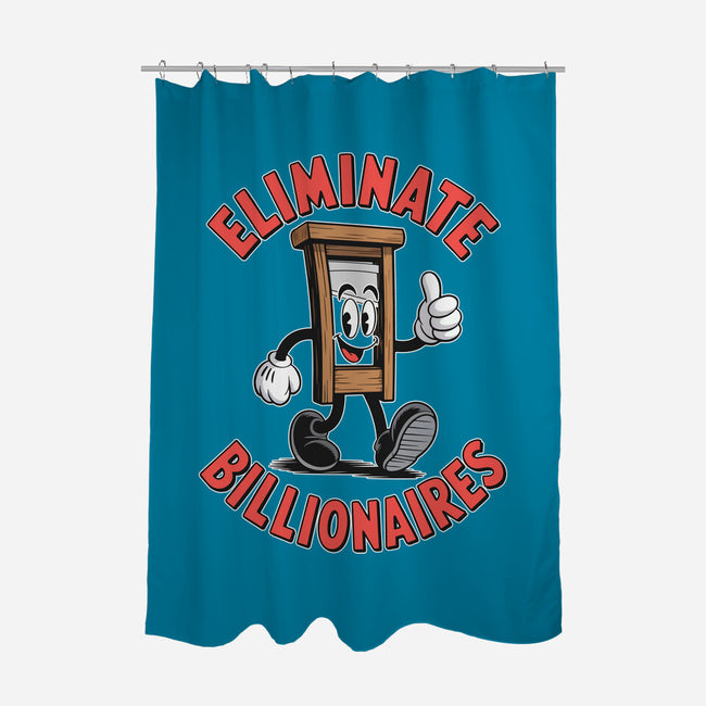 Eliminate Billionaires-None-Polyester-Shower Curtain-RoboMega