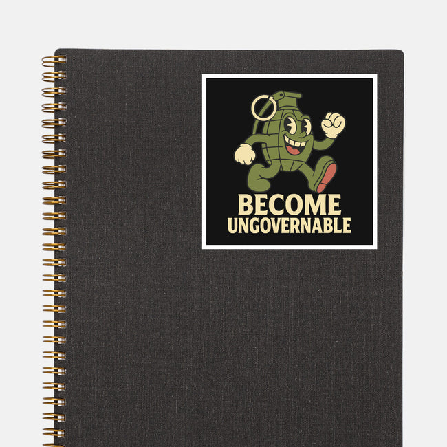 Become Ungovernable-None-Glossy-Sticker-RoboMega