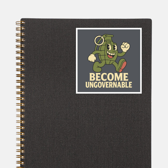Become Ungovernable-None-Glossy-Sticker-RoboMega