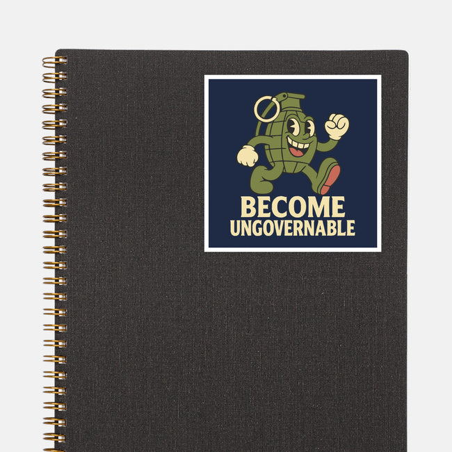 Become Ungovernable-None-Glossy-Sticker-RoboMega