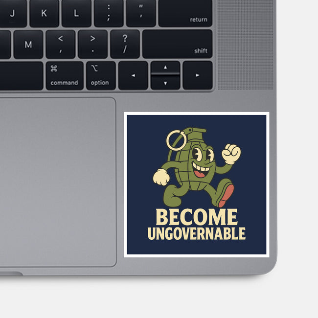 Become Ungovernable-None-Glossy-Sticker-RoboMega