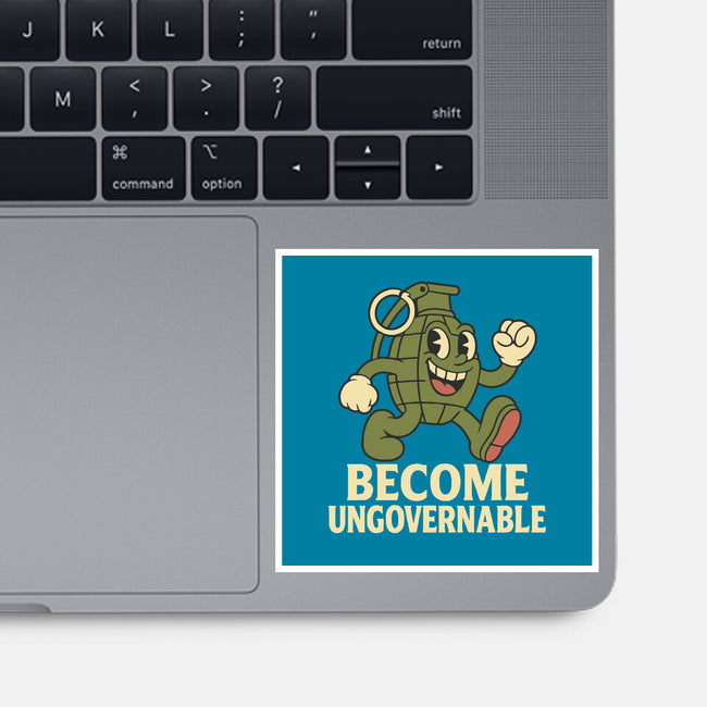 Become Ungovernable-None-Glossy-Sticker-RoboMega