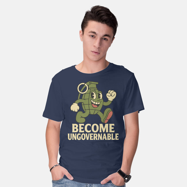 Become Ungovernable-Mens-Basic-Tee-RoboMega