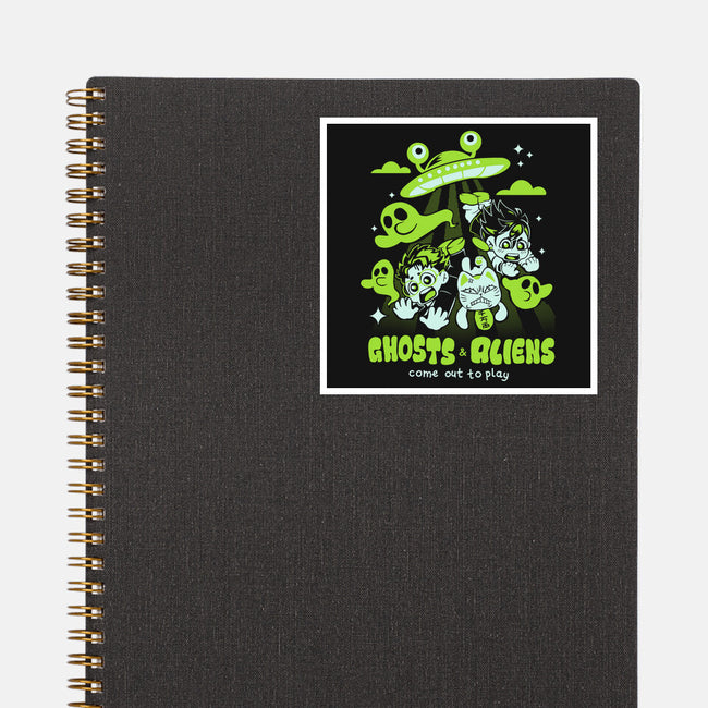 Ghosts And Aliens-None-Glossy-Sticker-Catsuumi