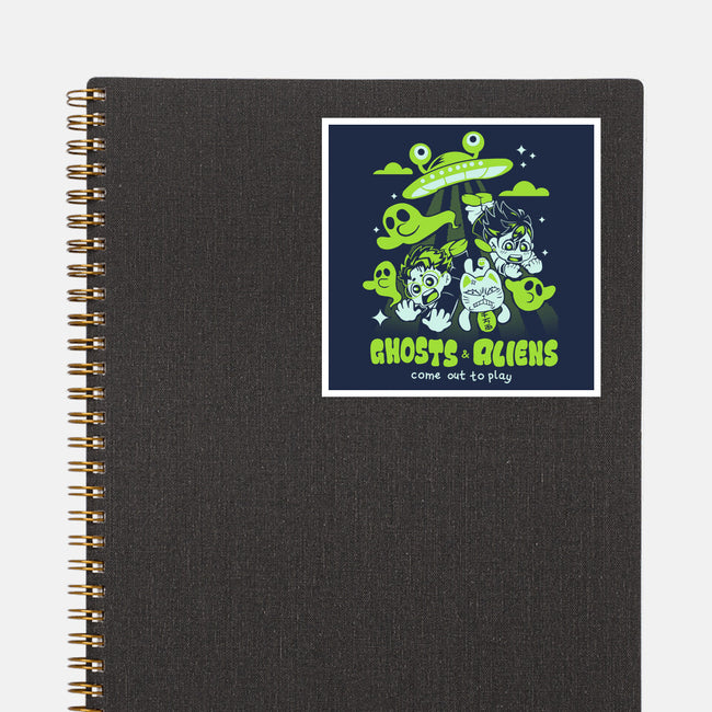 Ghosts And Aliens-None-Glossy-Sticker-Catsuumi