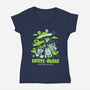 Ghosts And Aliens-Womens-V-Neck-Tee-Catsuumi