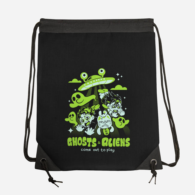 Ghosts And Aliens-None-Drawstring-Bag-Catsuumi
