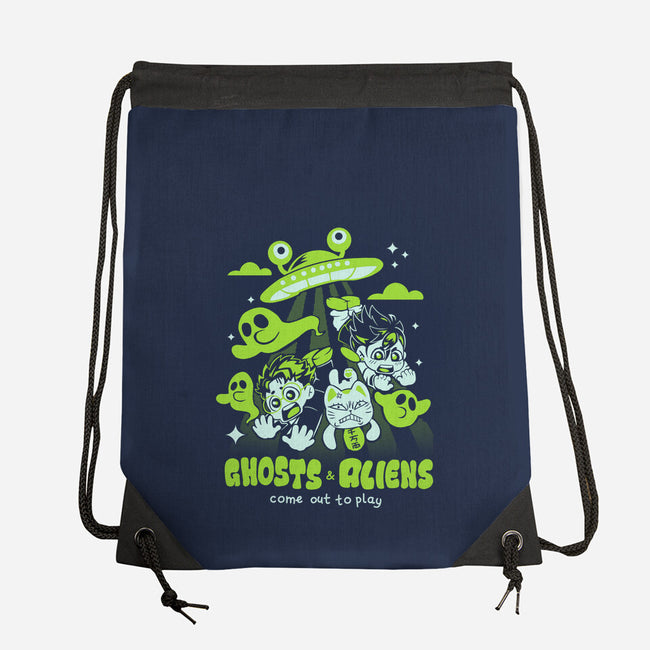 Ghosts And Aliens-None-Drawstring-Bag-Catsuumi