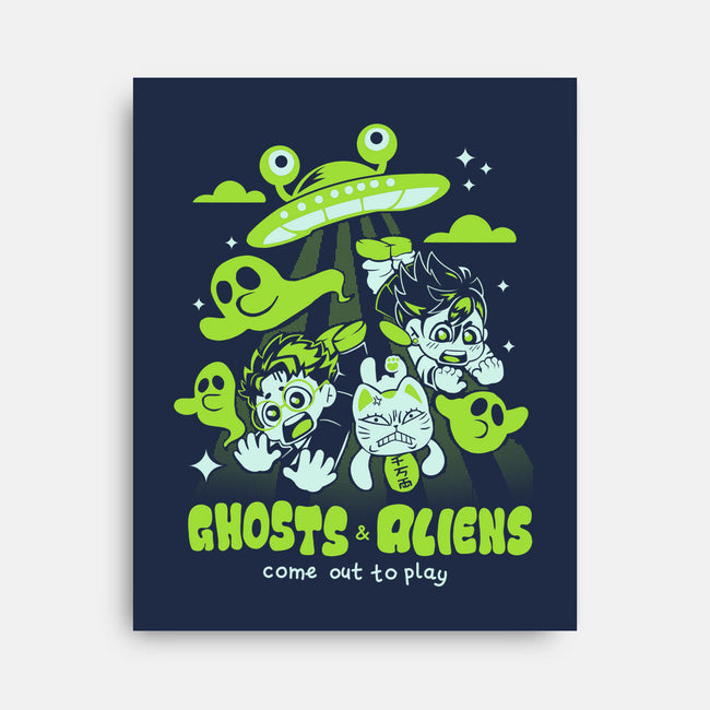 Ghosts And Aliens-None-Stretched-Canvas-Catsuumi