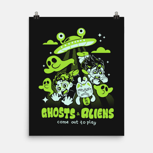 Ghosts And Aliens-None-Matte-Poster-Catsuumi